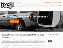Tablet Screenshot of 30secondstocamp.com